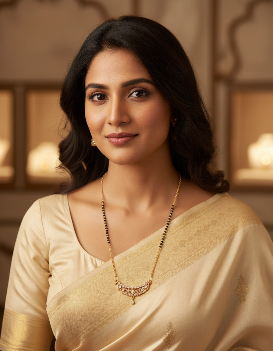 Runjhun designer mangalsutra