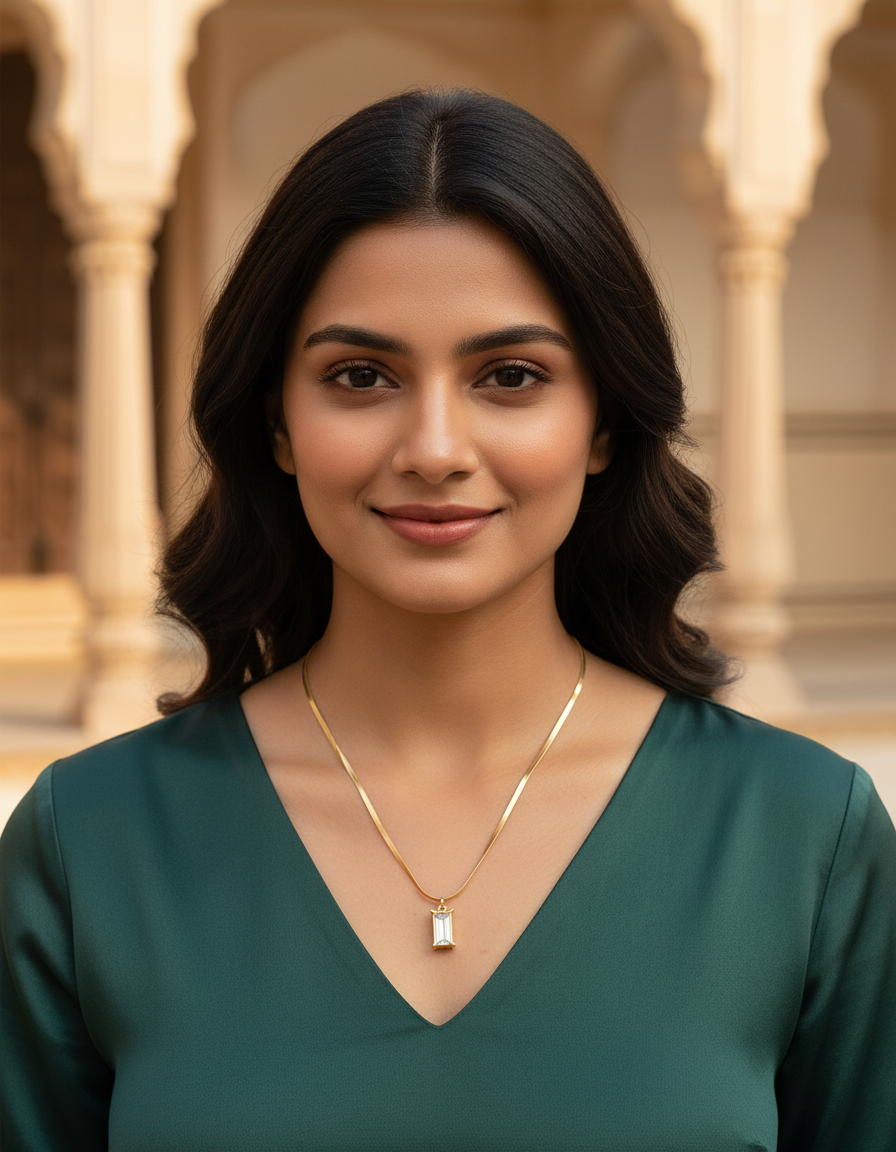 Runjhun royal pendant necklace set