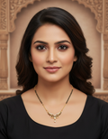 Runjhun gold plated mangalsutra