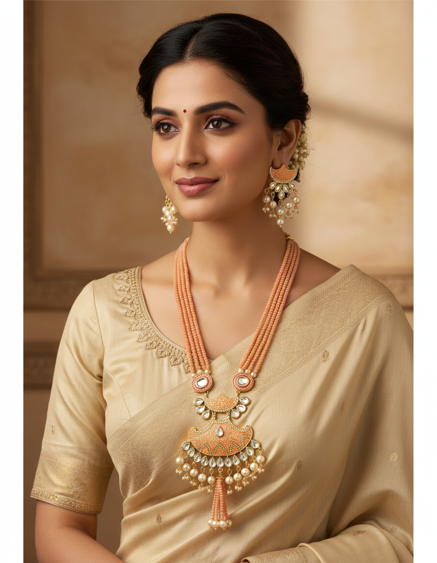 Runjhun jaipuri necklace set