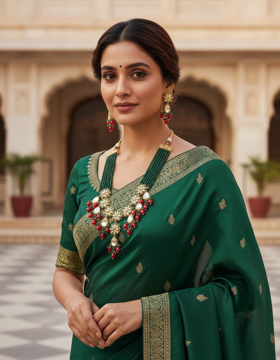 Runjhun elegant kundan set