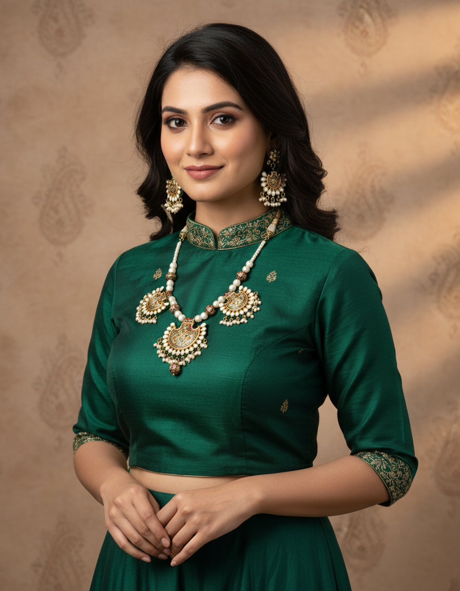 Runjhun kundan necklace set