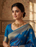Runjhun laxmi temple design necklace set