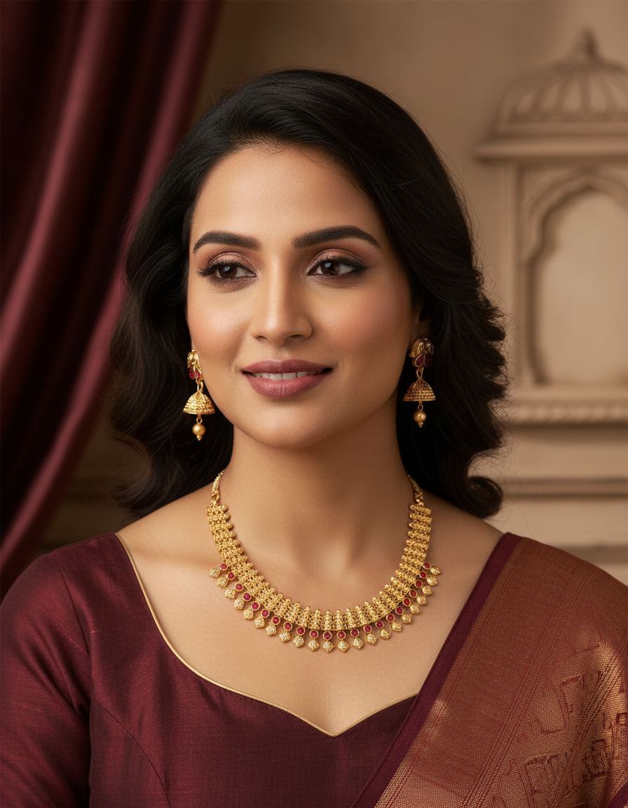 Runjhun royal necklace set