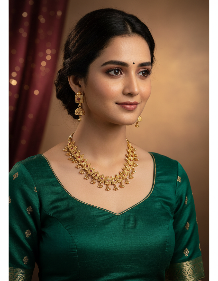 Runjhun designer necklace set