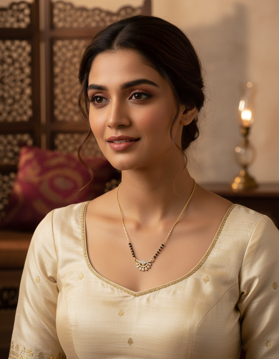 Runjhun designer mangalsutra