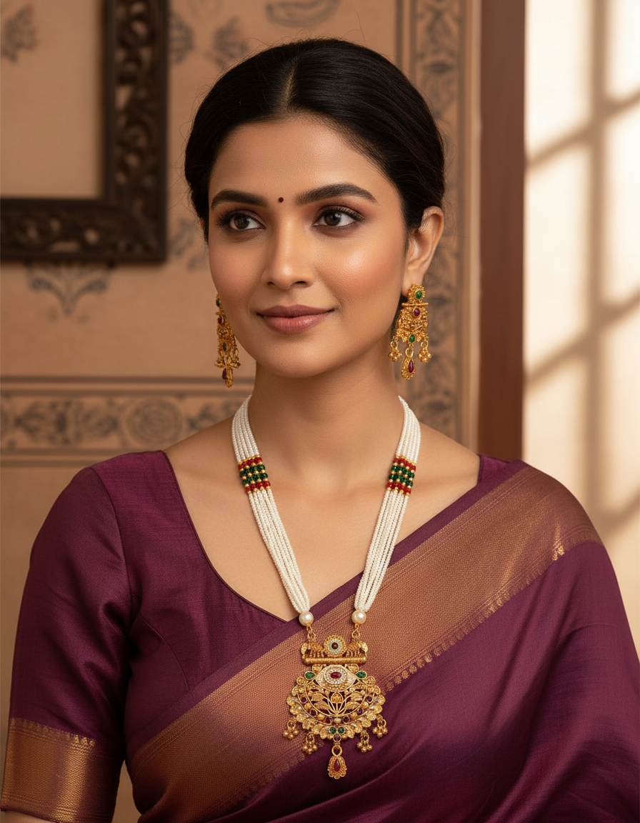 Runjhun royal necklace set