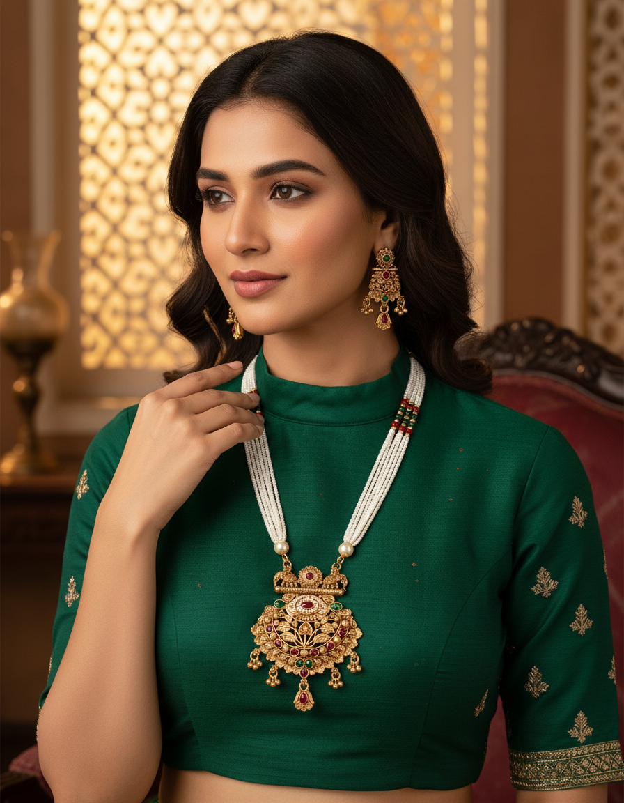 Runjhun royal necklace set