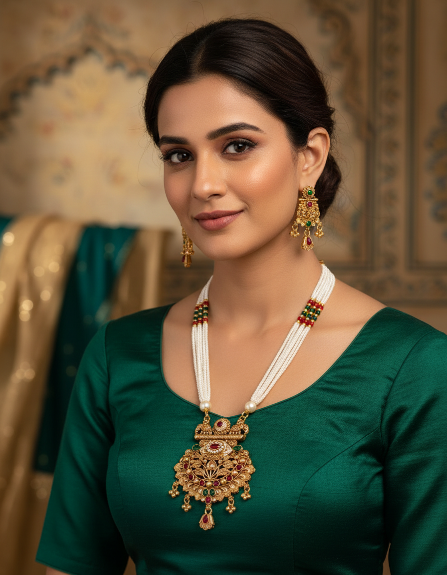 Runjhun royal necklace set