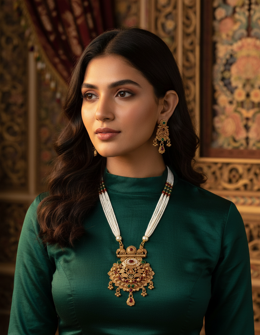 Runjhun royal necklace set