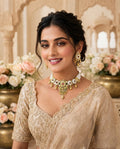 Runjhun Rajwadi Meenakari and Kundan Choker Necklace Set