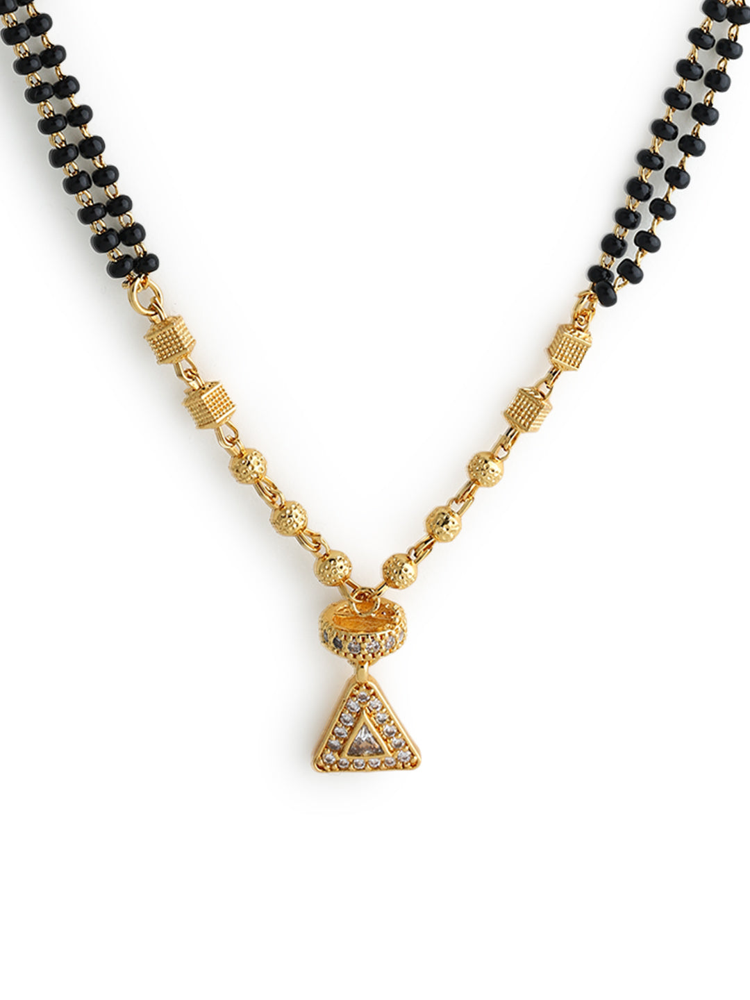 Runjhun designer gold plated mangalsutra