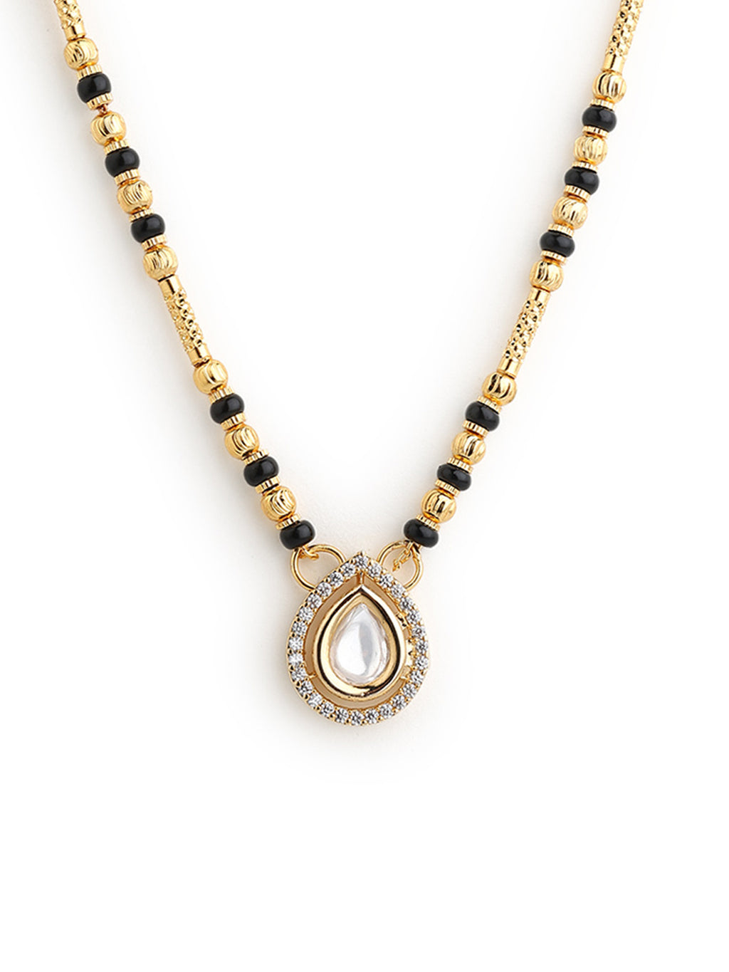 Runjhun elegant gold plated mangalsutra