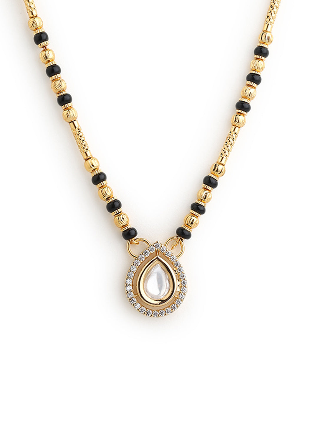 Runjhun elegant gold plated mangalsutra