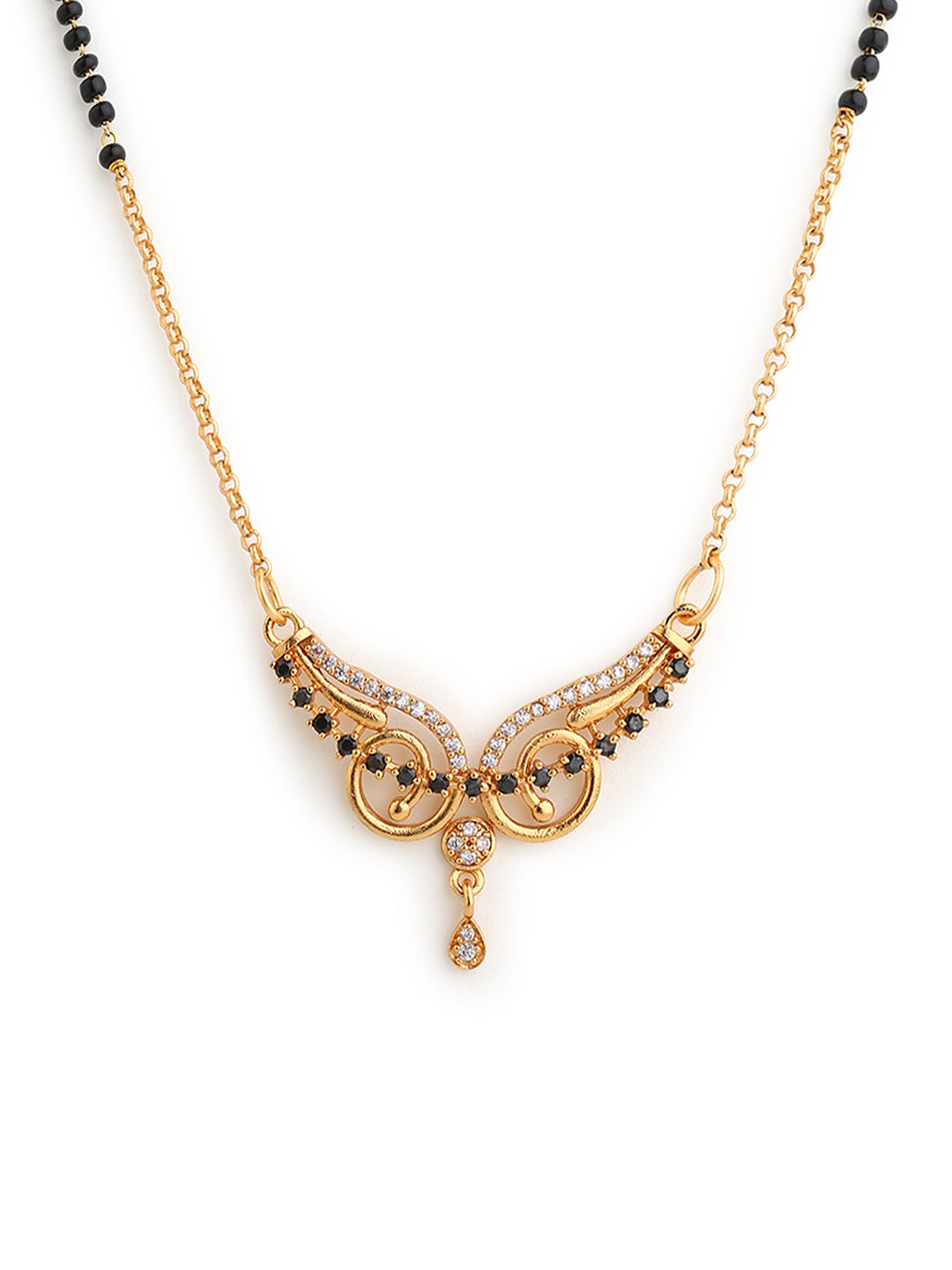 Runjhun gold plated mangalsutra