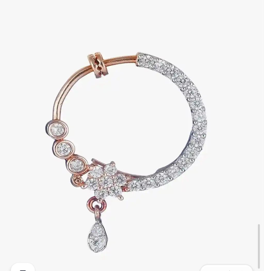 Designer spring nose ring
