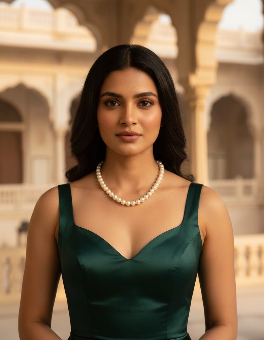 Runjhun pearl necklace