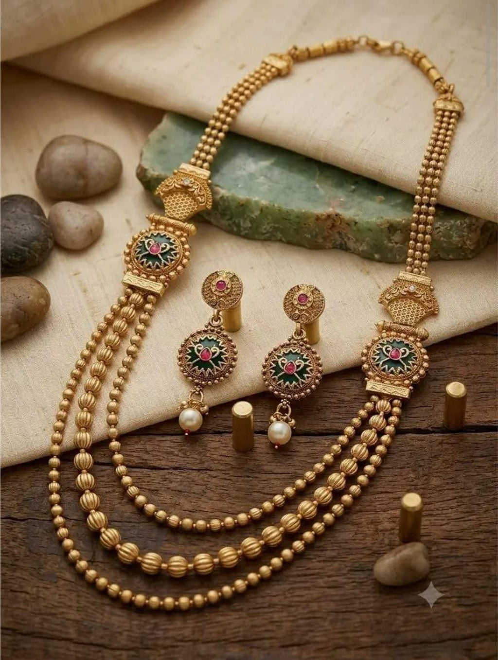 Runjhun Three Line Heritage Long Set