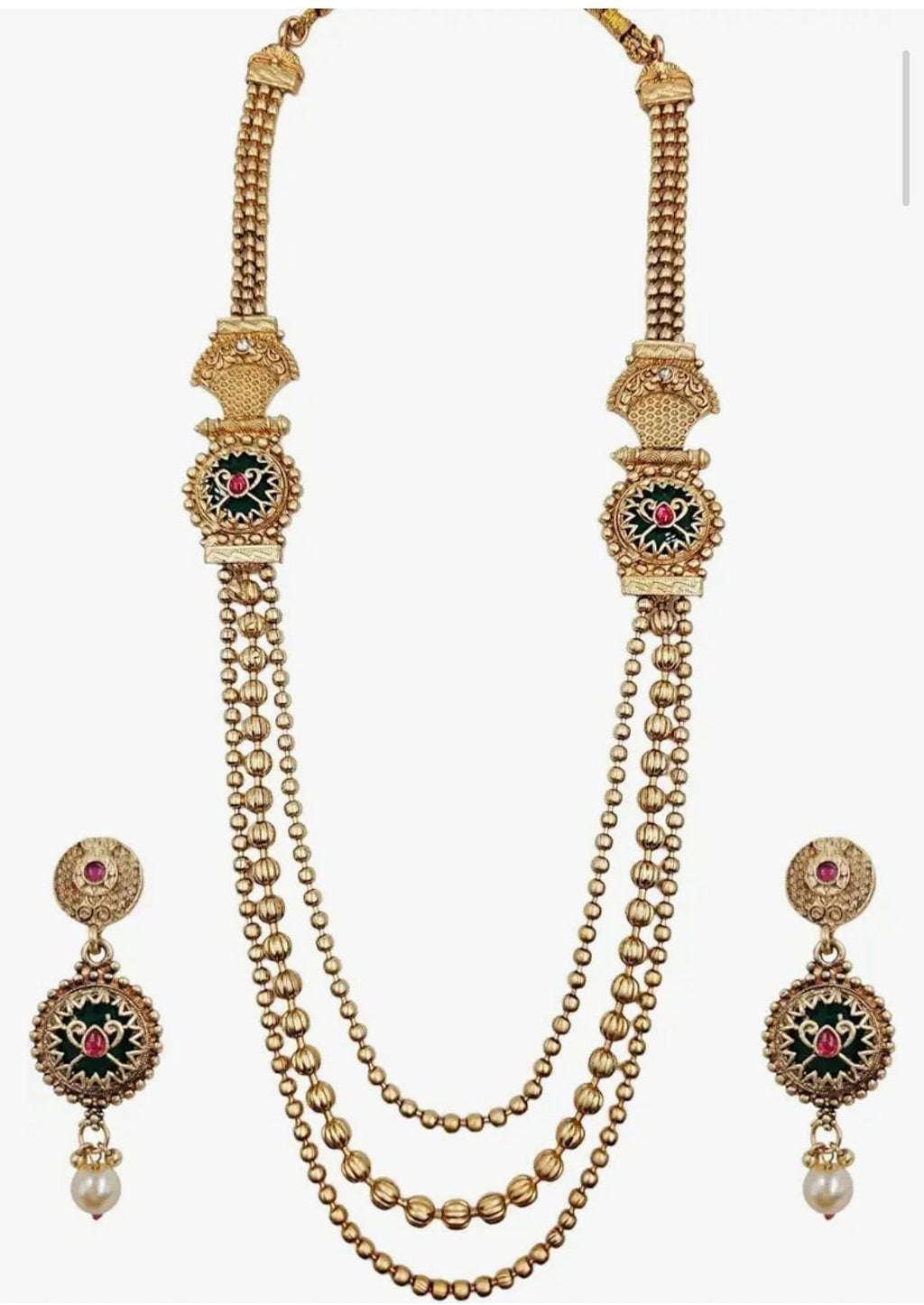 Runjhun Three Line Heritage Long Set