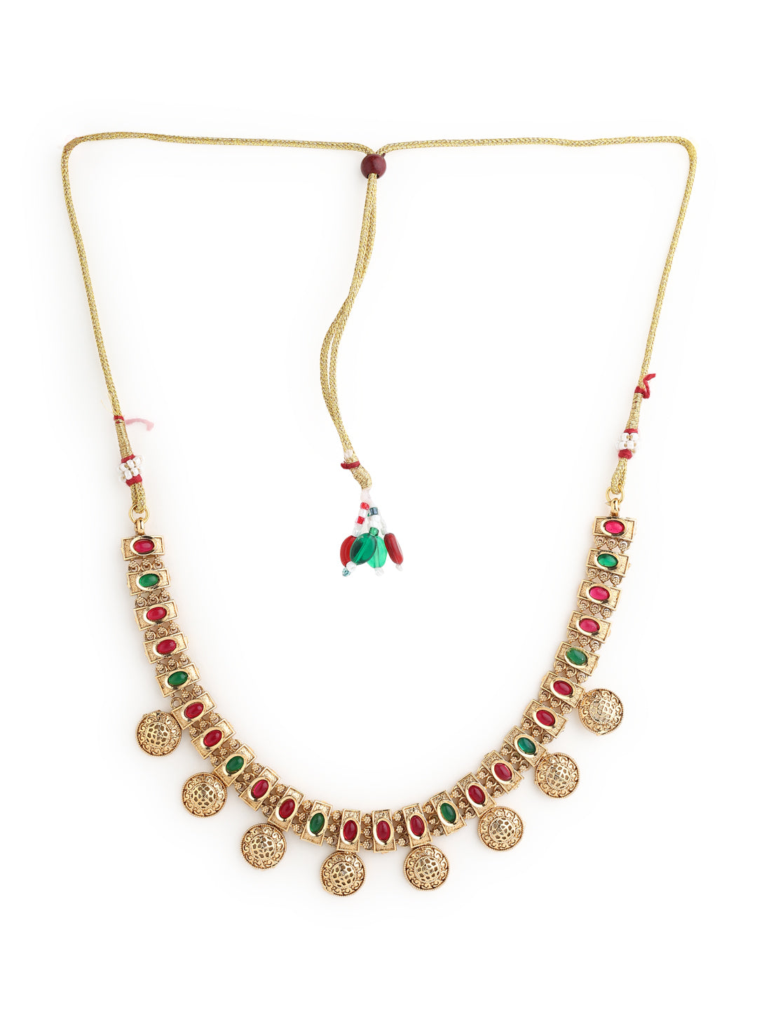 Runjhun temple design necklace set