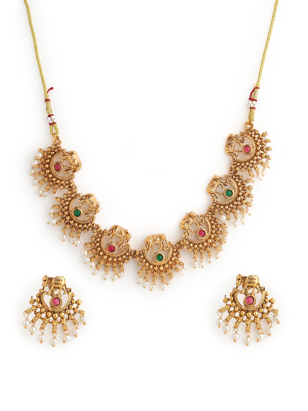 Runjhun temple design choker set