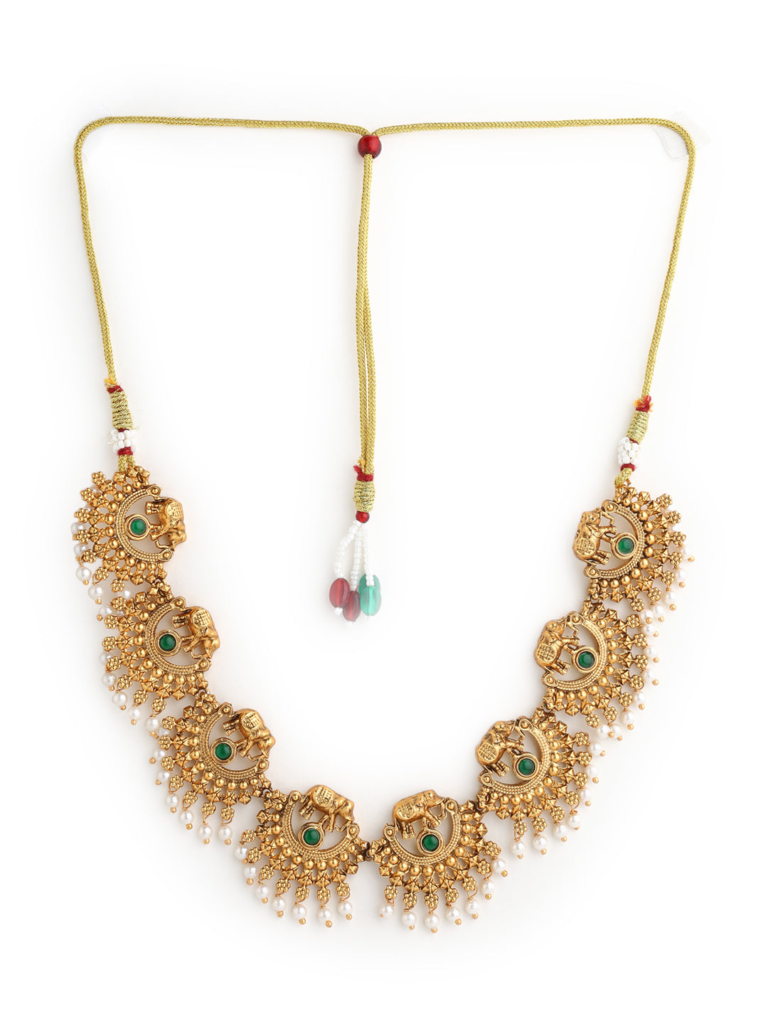 Runjhun green choker set