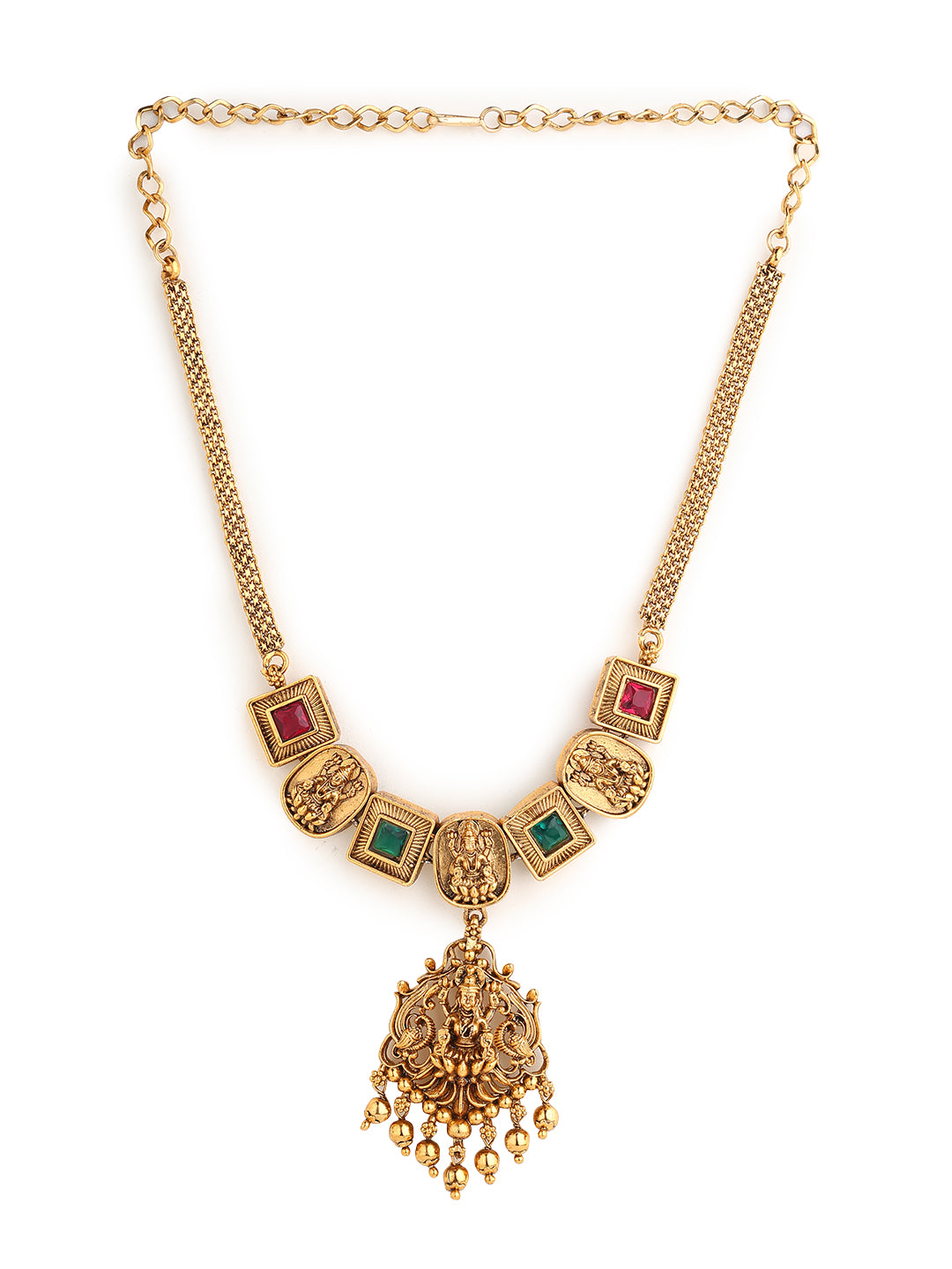 Runjhun designer gold plated necklace set