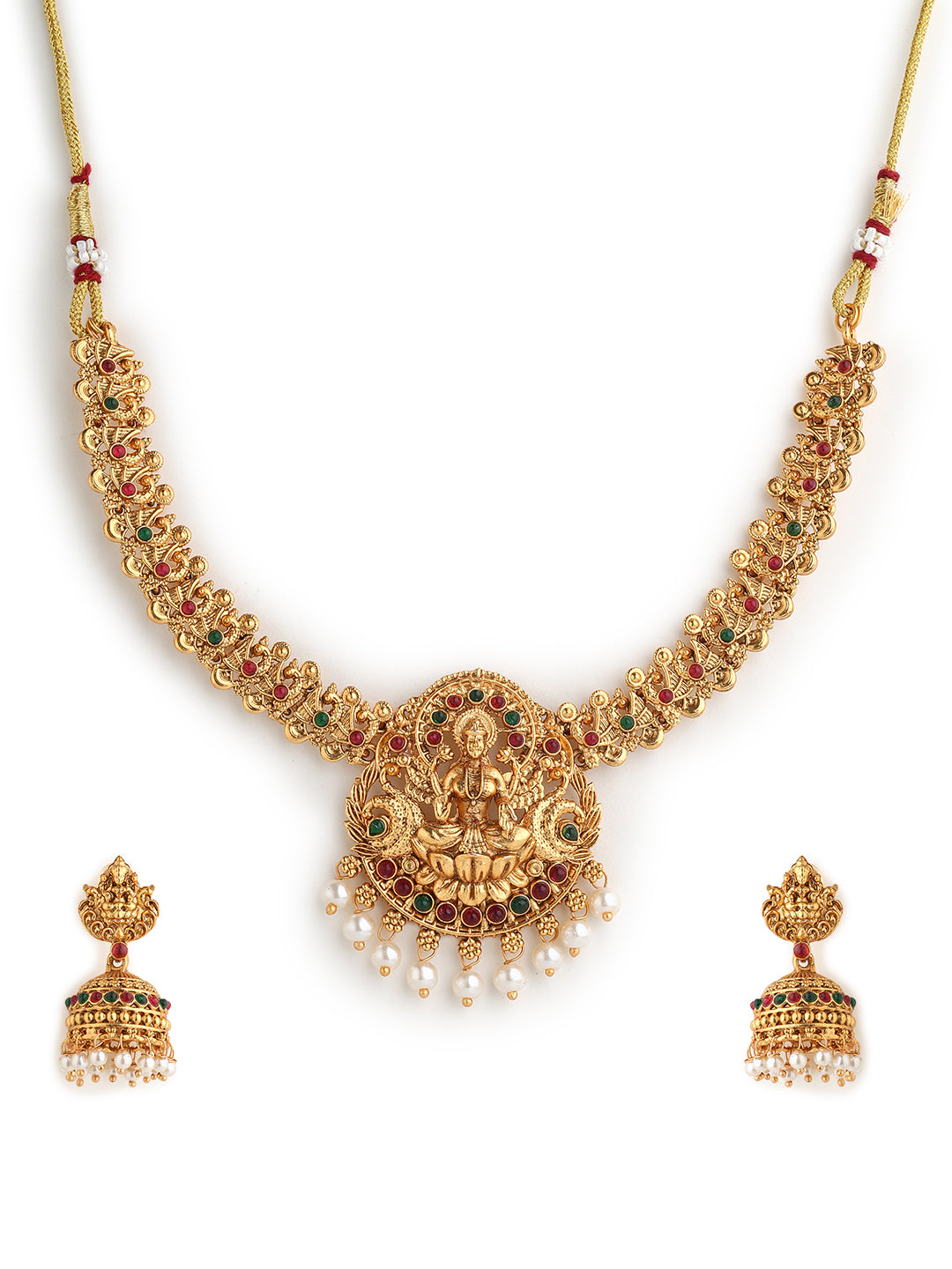 Runjhun temple necklace set