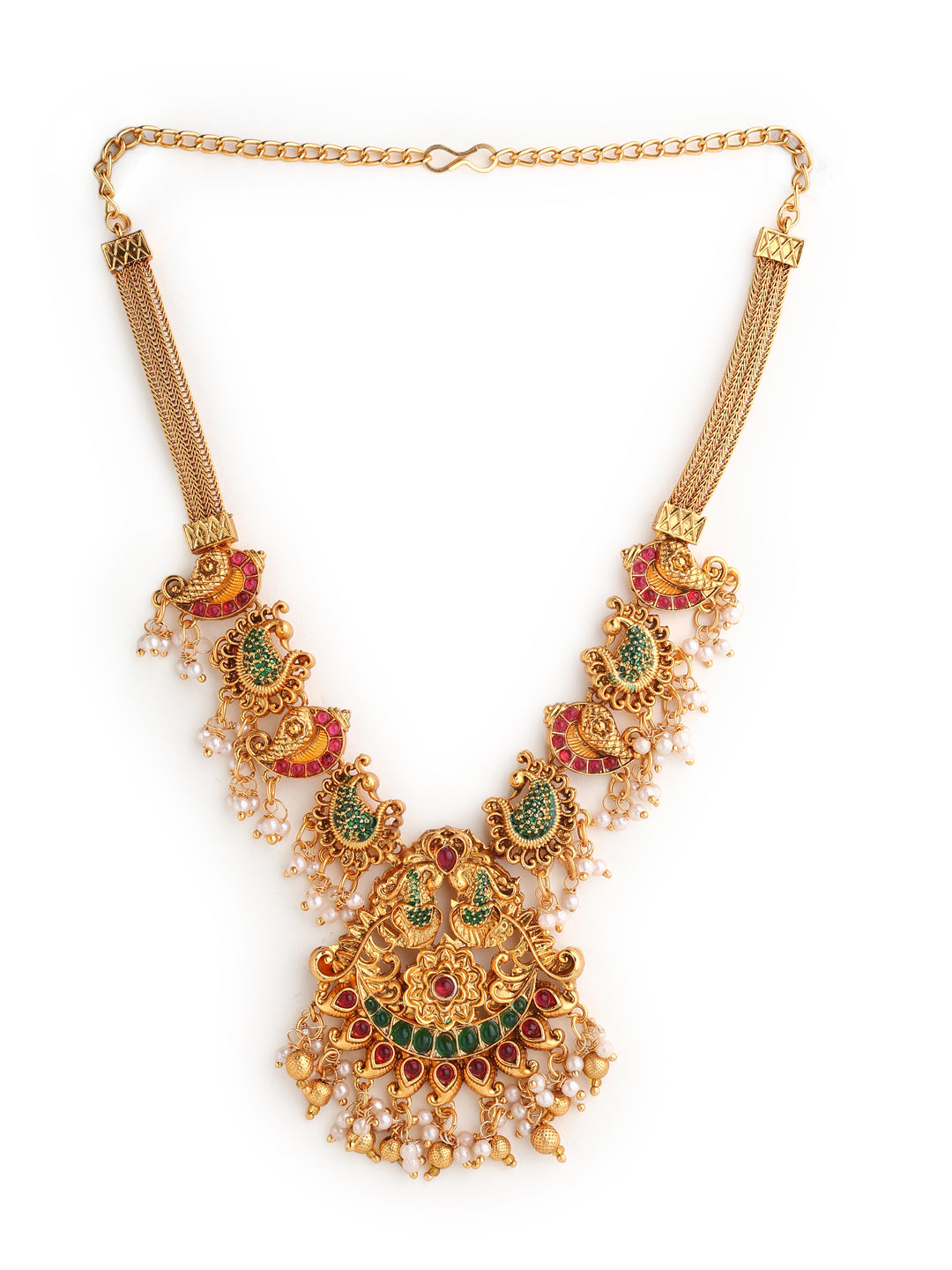 Runjhun royal temple design necklace set