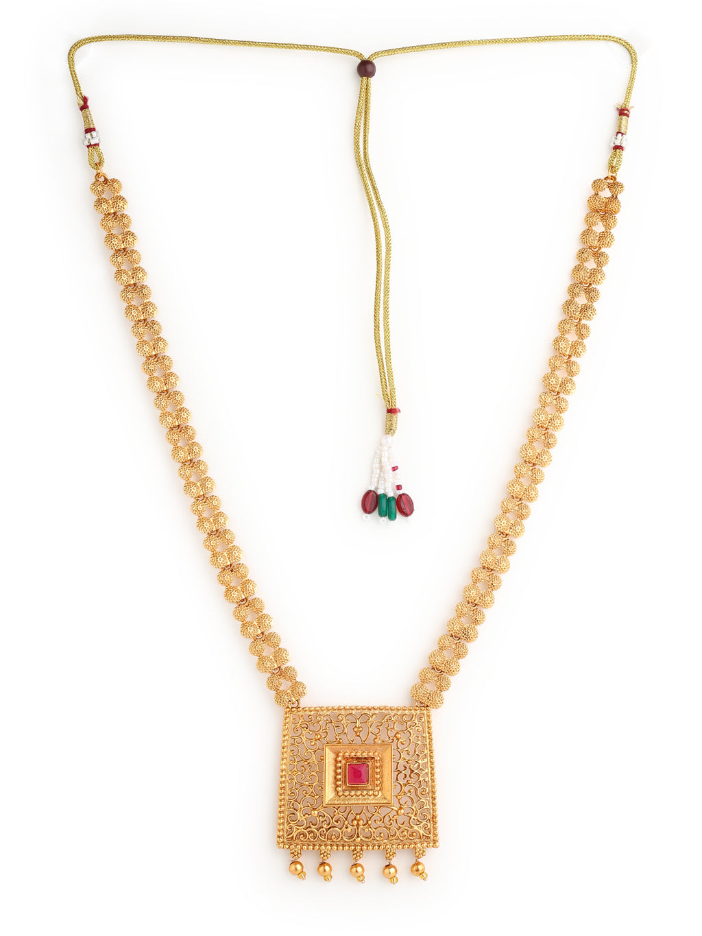 Runjhun designer long necklace set