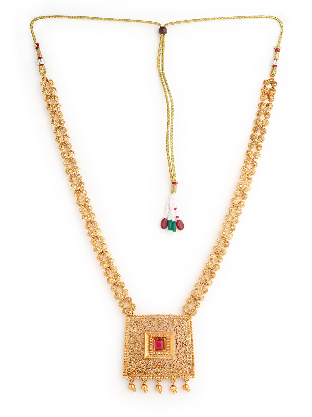 Runjhun designer long necklace set