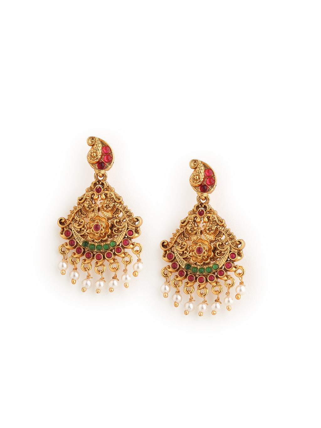 Runjhun royal temple design necklace set