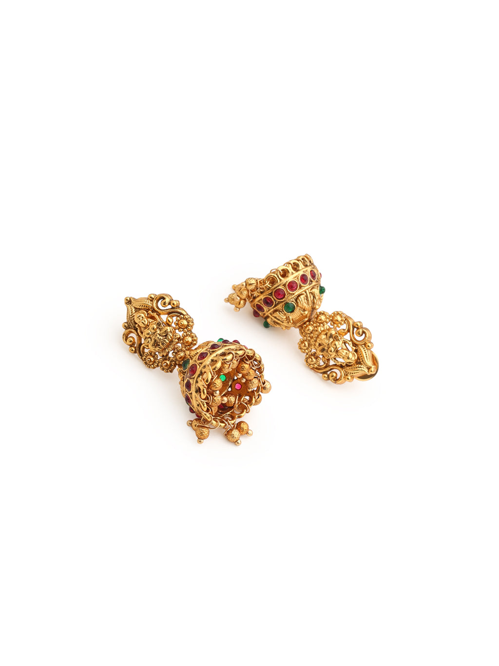 Runjhun long laxmi temple necklace set