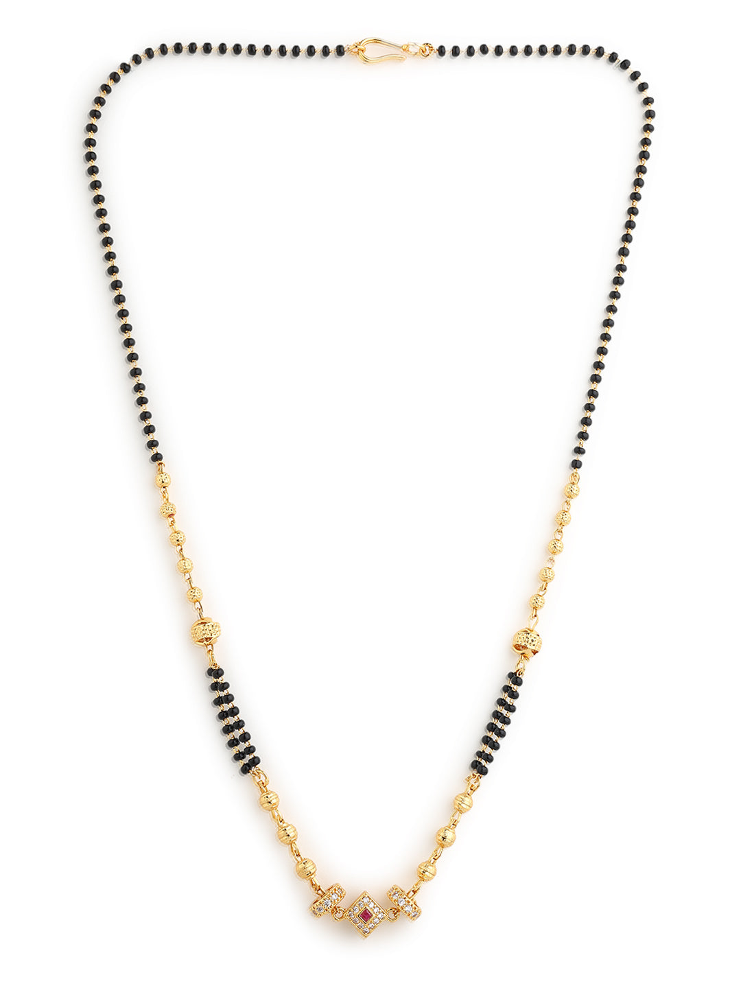 Runjhun gold plated mangalsutra