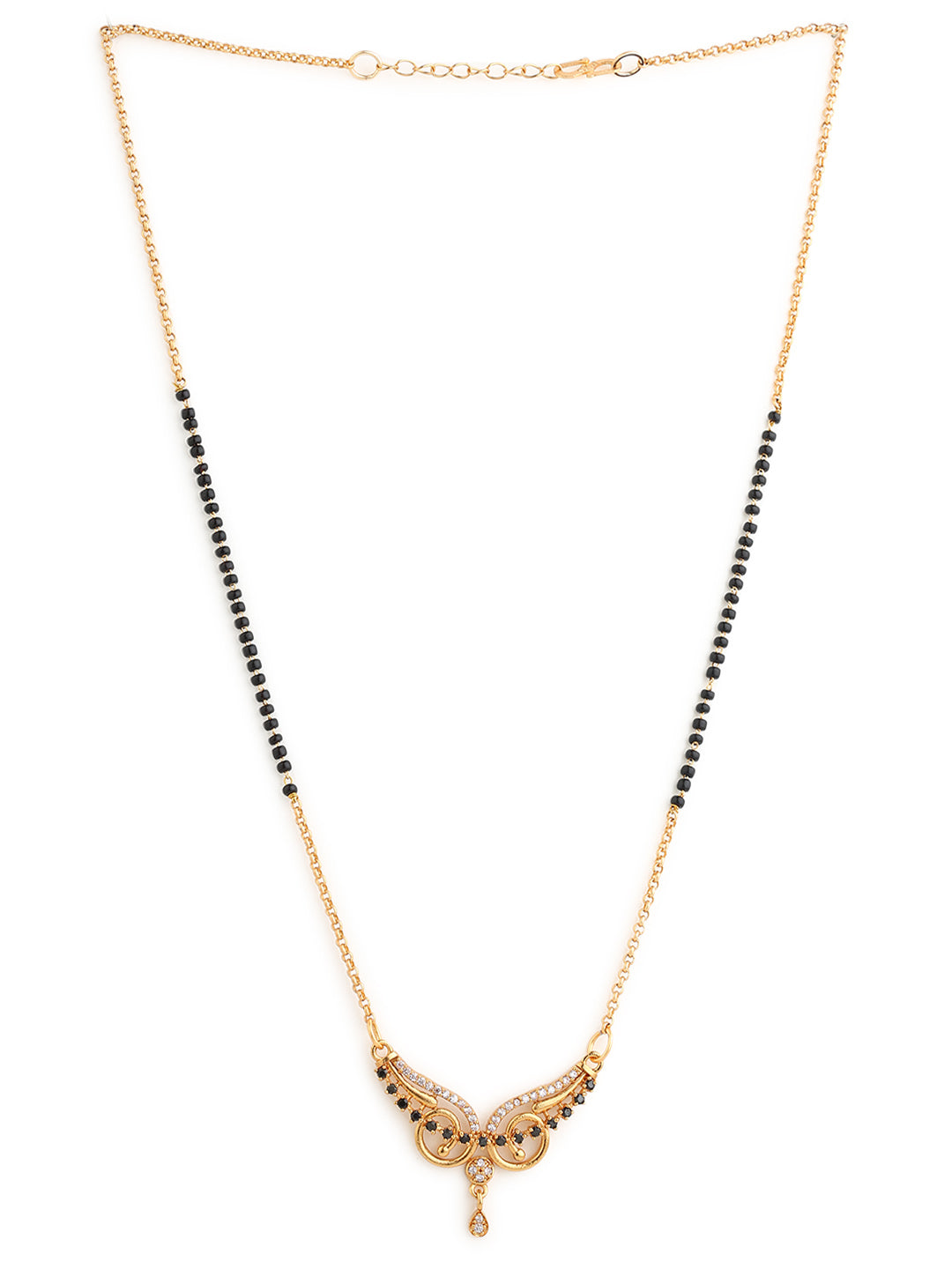 Runjhun gold plated mangalsutra