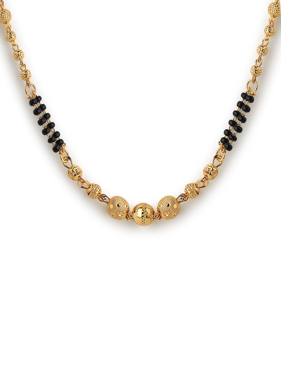 Runjhun gold plated mangalsutra