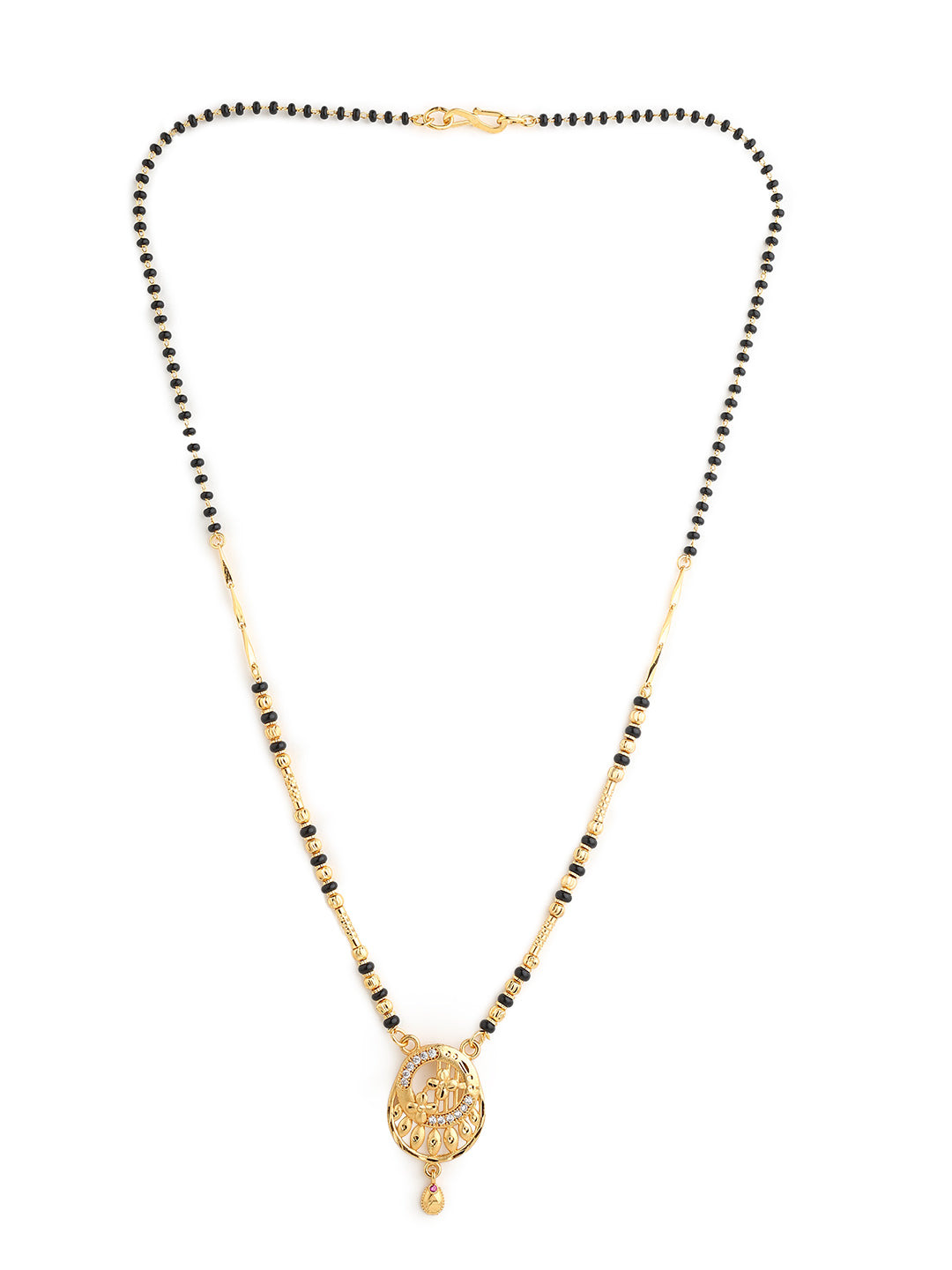 Runjhun gold plated mangalsutra