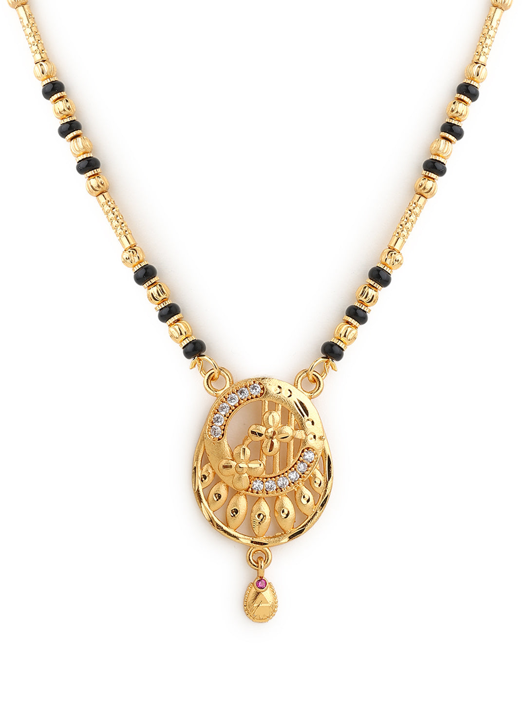 Runjhun gold plated mangalsutra