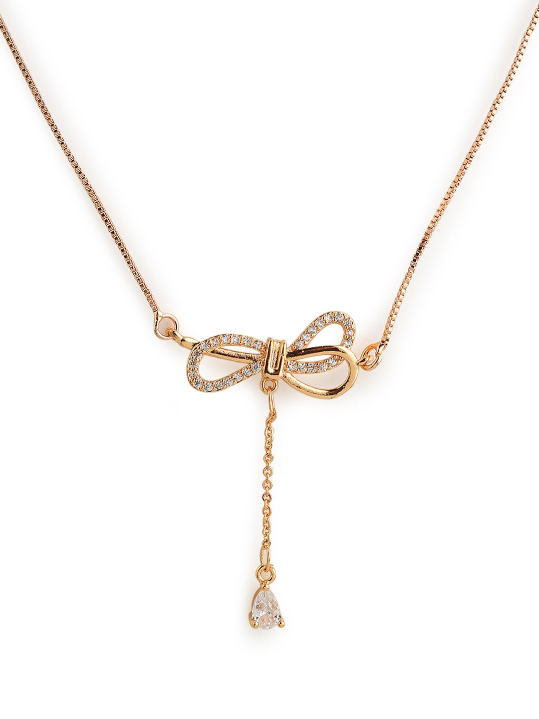 Runjhun elegant gold plated necklace