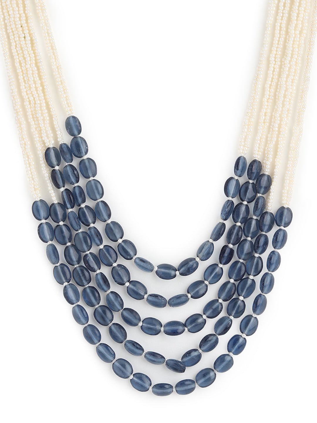 Runjhun multilayer light weight celebrity beads necklace