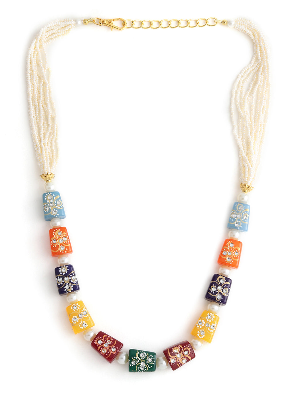 Runjhun multicolor necklace set