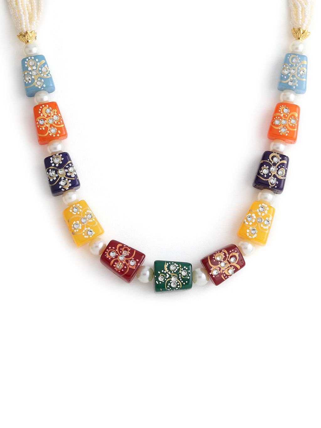 Runjhun multicolor necklace set