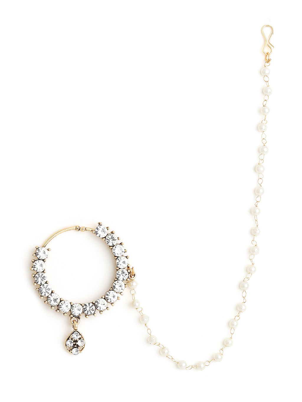Runjhun elegant big stone nosering