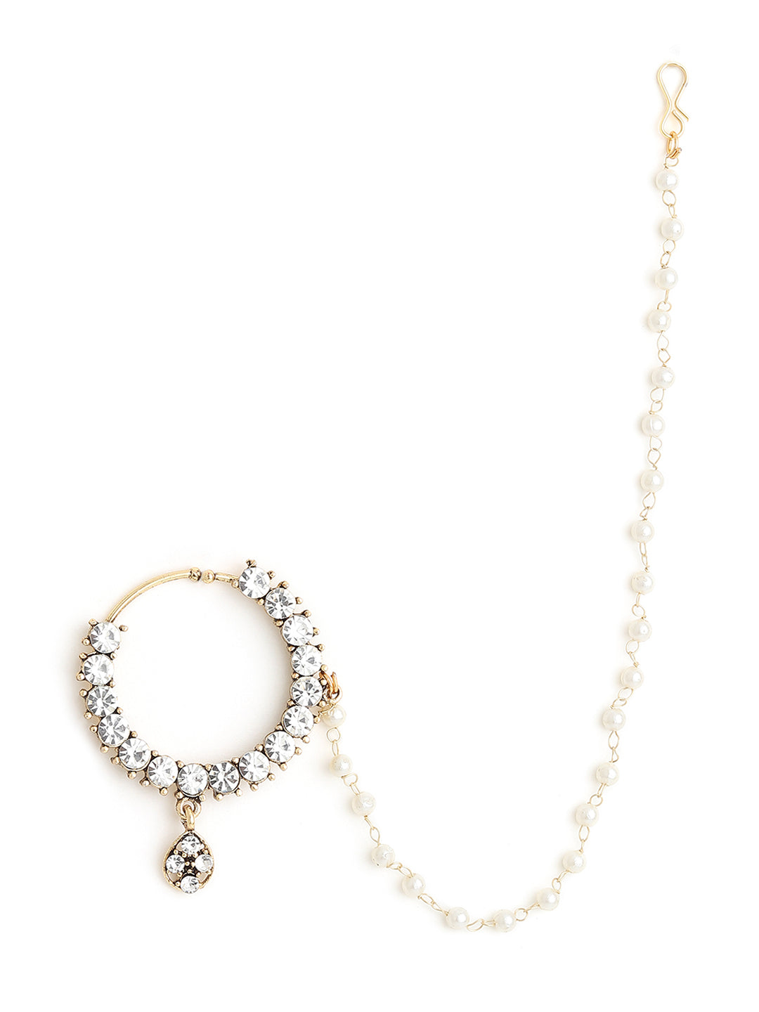 Runjhun elegant big stone nosering