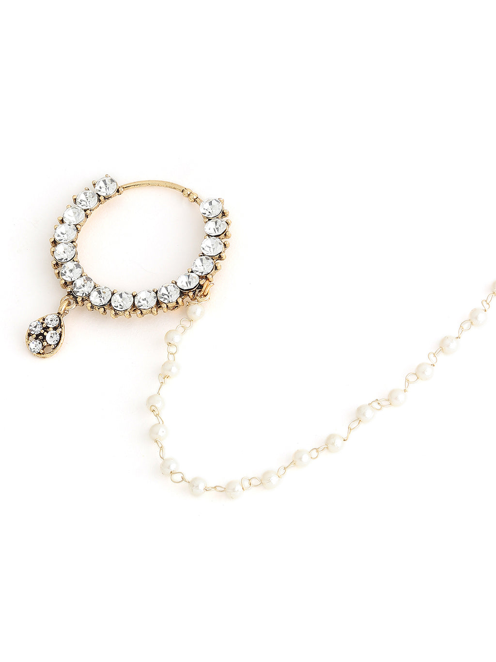 Runjhun elegant big stone nosering
