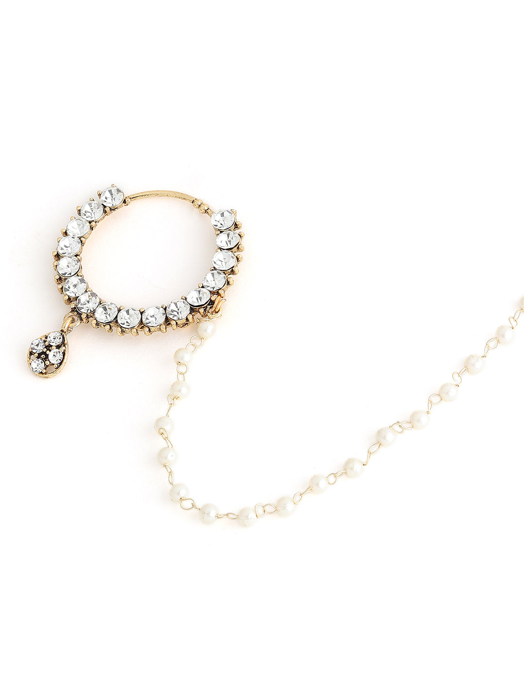 Runjhun elegant big stone nosering