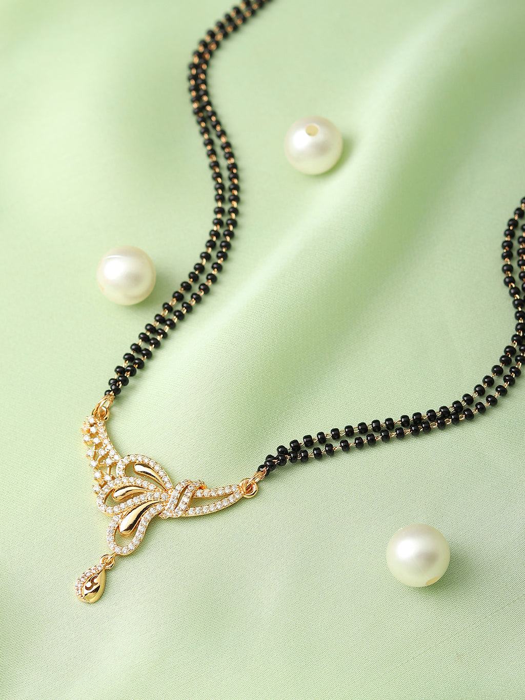 Runjhun double chain mangalsutra