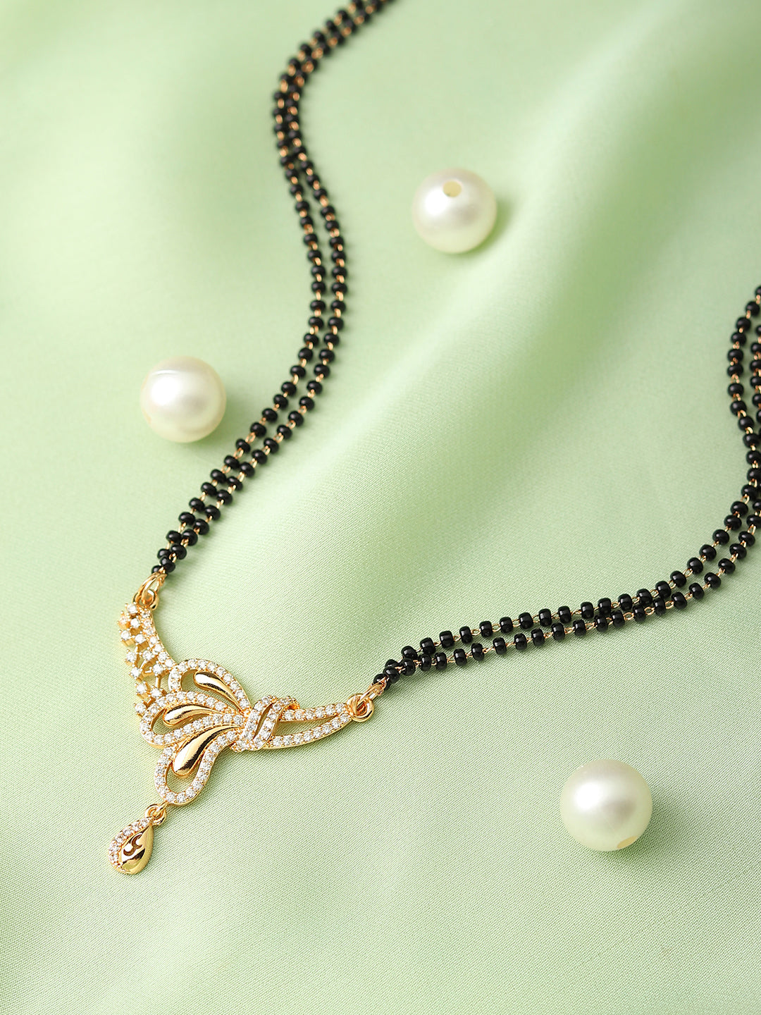 Runjhun double chain mangalsutra