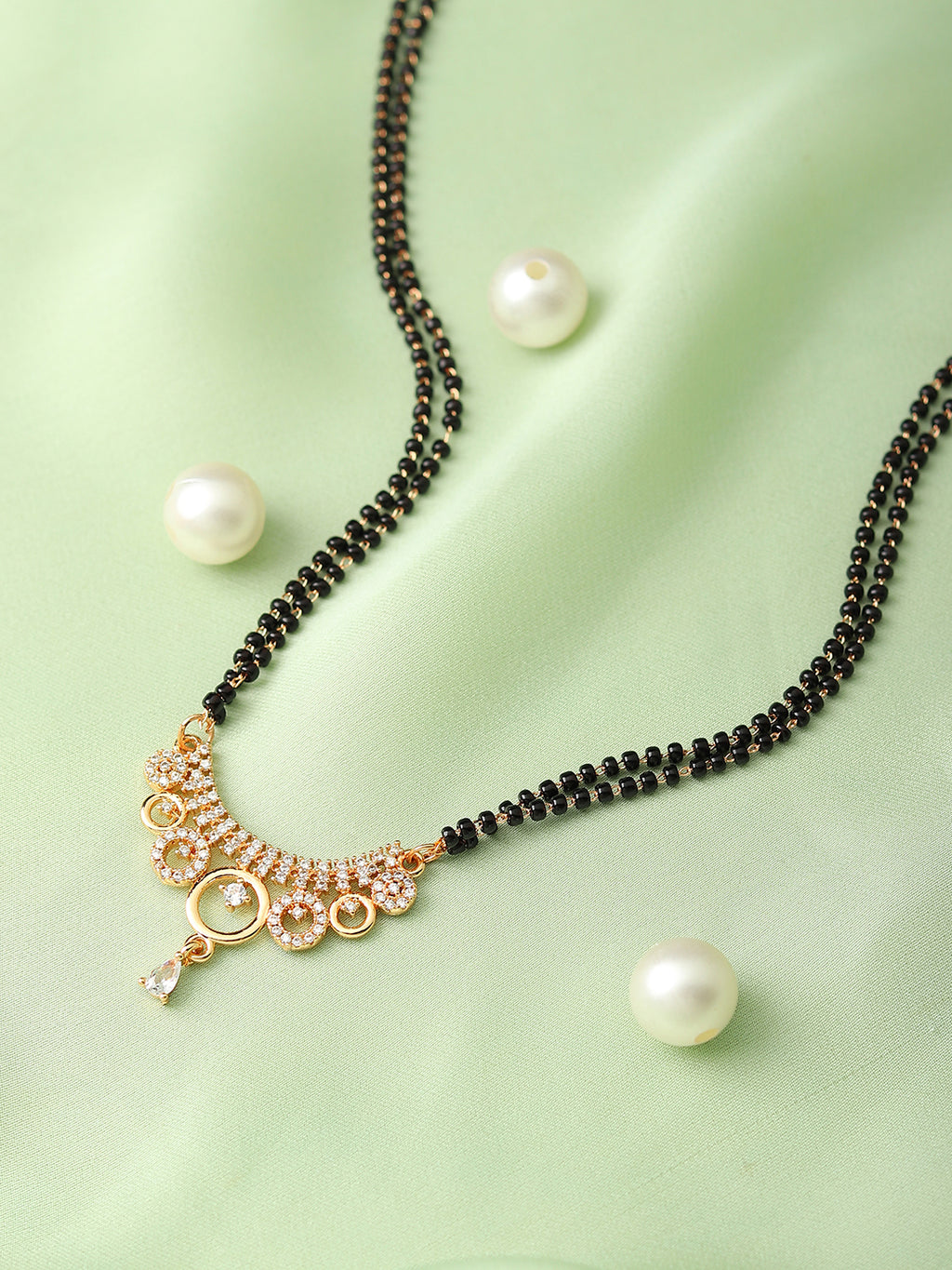 Runjhun double chain mangalsutra