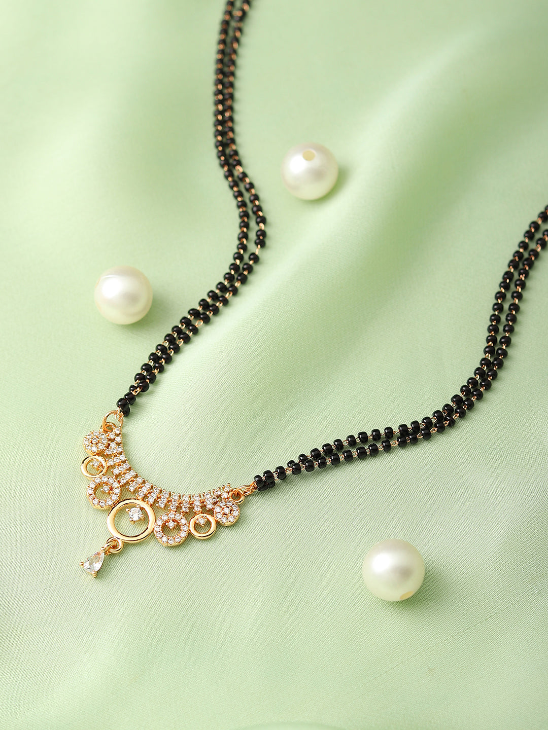 Runjhun double chain mangalsutra